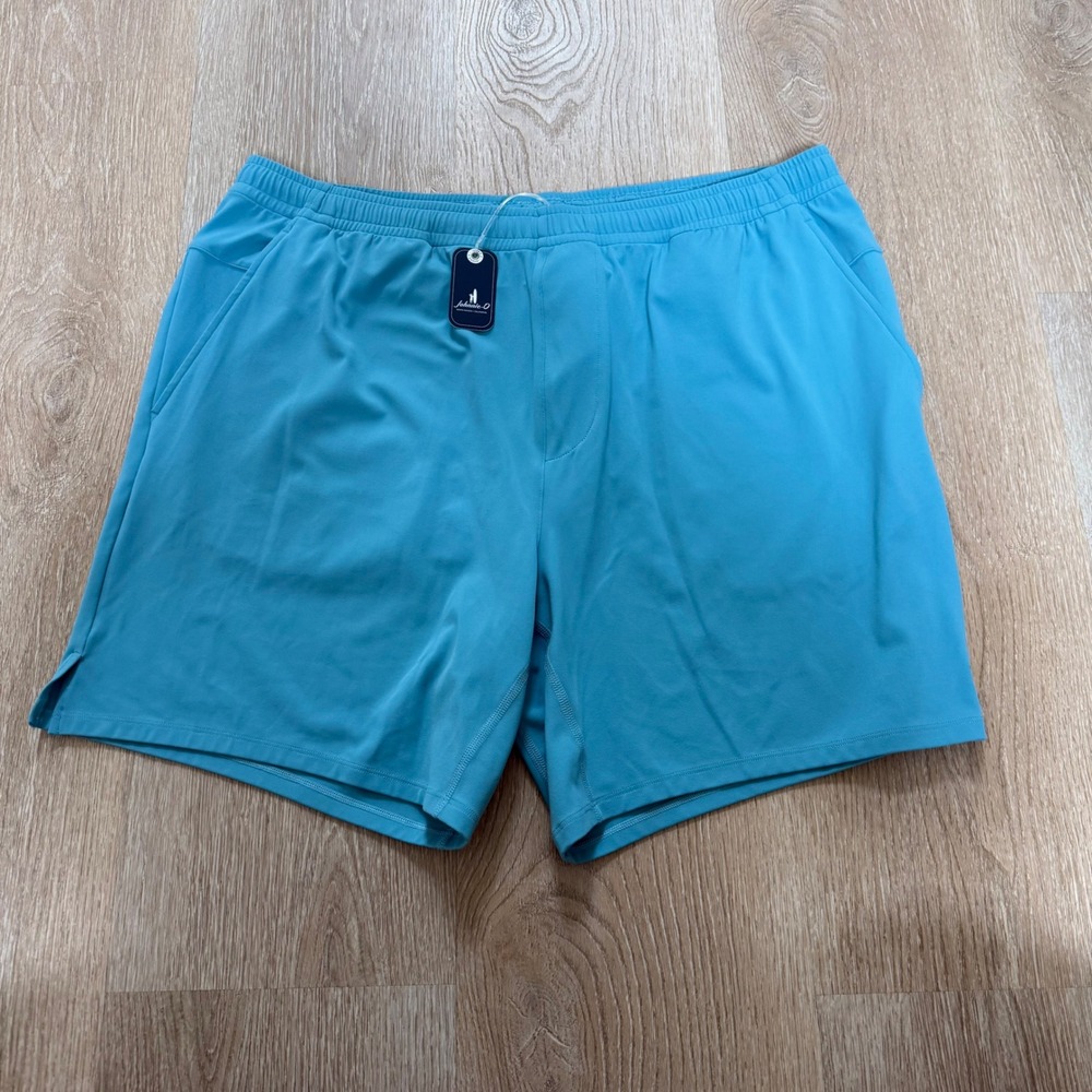 Johnnie-O Rocke Performance Shorts Men XL Haze Blue Stretch Active Golf